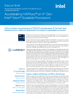 Accelerate HAProxy® on Intel® Xeon® Processors