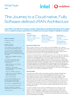 Journey to a Cloud Native vRAN Architecture