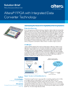 Altera® FPGA with Integrated Data Converter Technology