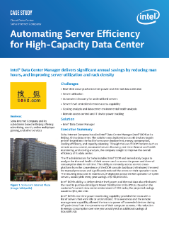 Automating Server Efficiency for High-Capacity Data Center