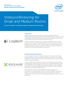 Logitech and Bsquare Videoconferencing for Small and Medium Rooms