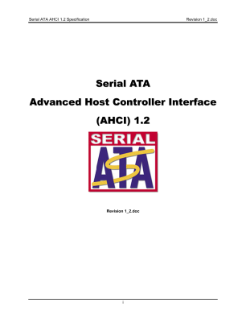 Serial ATA Advanced Host Controller Interface (AHCI)