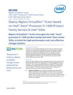 Bigtera VirtualStor* Scaler on Intel® Xeon® Processor Servers